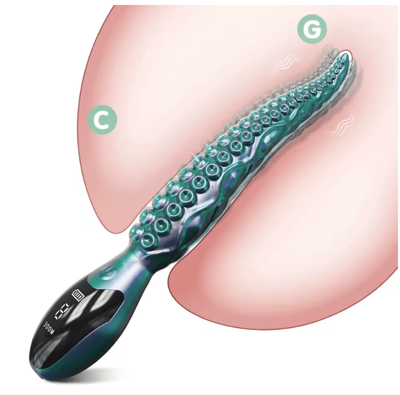 Powerful G-Spot Vibrator for Women – Dual Clitoral & Nipple Stimulator – LED Display, Multiple Modes, Soft Silicone Dildo Toy