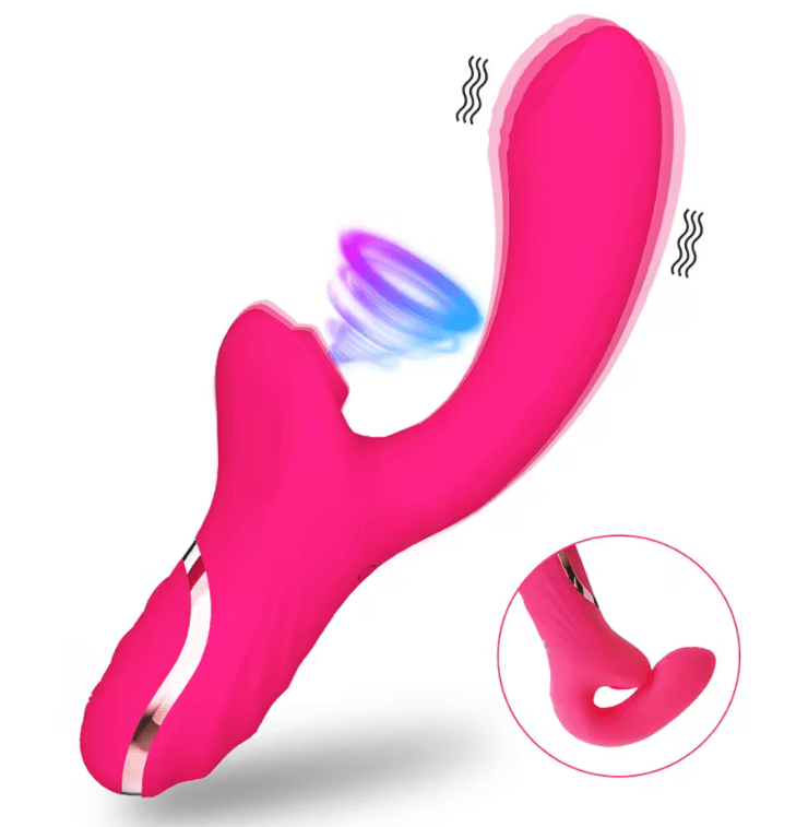 Powerful Clitoral Sucking Vibrator for Women – Clit Stimulator with Suction & Vibration Modes – Soft Silicone Adult Toy