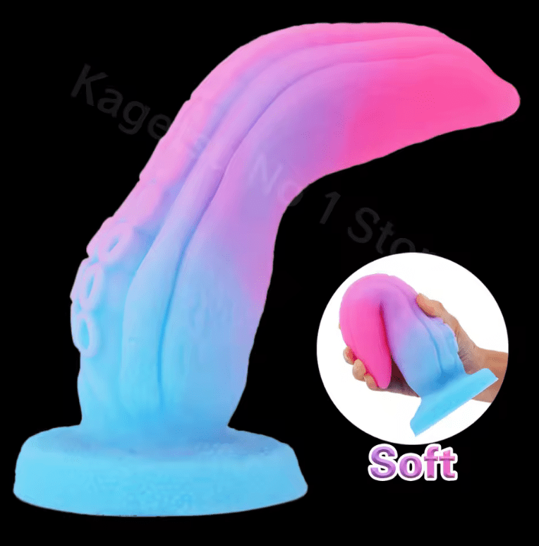 Colorful Tentacle Anal Plug – Large Suction Cup Anal Dildo for Men & Women – Flexible Silicone Butt Plug for Intense Stimulation