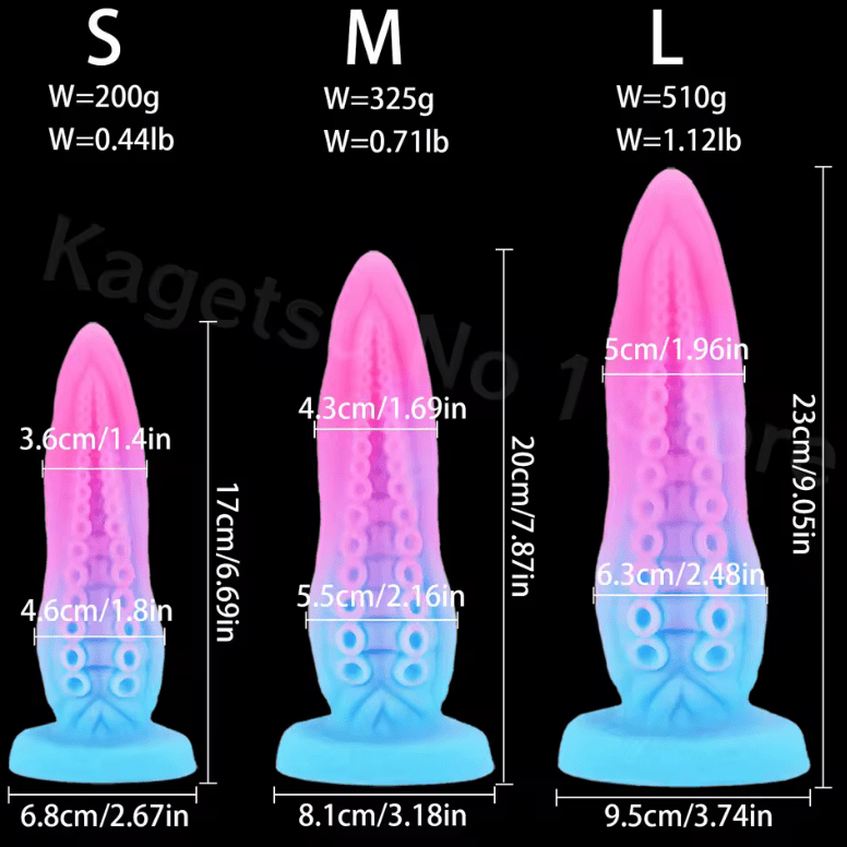 Colorful Tentacle Anal Plug – Large Suction Cup Anal Dildo for Men & Women – Flexible Silicone Butt Plug for Intense Stimulation