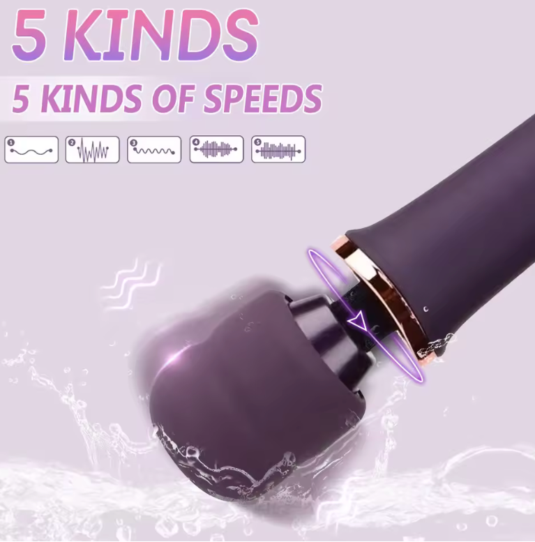 10-Speed Handheld Personal Massager – Cordless Powerful Magic Wand Vibrator for Women – Rechargeable Clitoral & Full-Body Stimulator