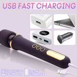 10-Speed Handheld Personal Massager – Cordless Powerful Magic Wand Vibrator for Women – Rechargeable Clitoral & Full-Body Stimulator