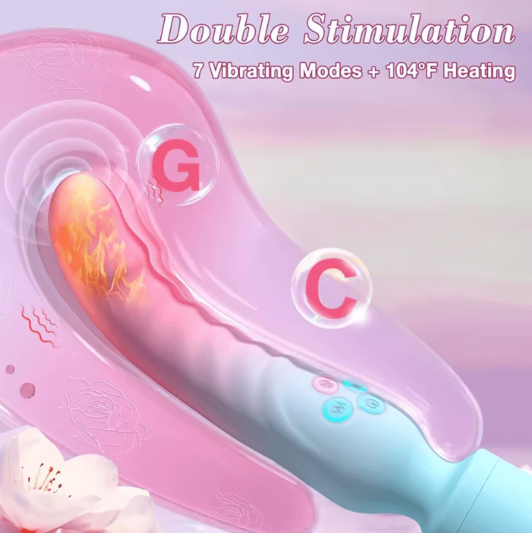 360° Rotating AV Vibrator for Women – G-Spot Magic Wand with Powerful Vibration – Clitoral Stimulator & Dildo Massager – Soft Silicone Adult Sex Toy