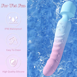 360° Rotating AV Vibrator for Women – G-Spot Magic Wand with Powerful Vibration – Clitoral Stimulator & Dildo Massager – Soft Silicone Adult Sex Toy