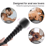 Vibrating Anal Prostate Massager for Men – Butt Plug Anal Ball Toy for Male & Female – Silicone Gay Masturbator – Powerful Vibrations Adult Sex Toy