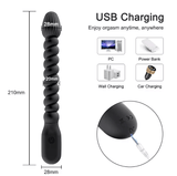 Vibrating Anal Prostate Massager for Men – Butt Plug Anal Ball Toy for Male & Female – Silicone Gay Masturbator – Powerful Vibrations Adult Sex Toy