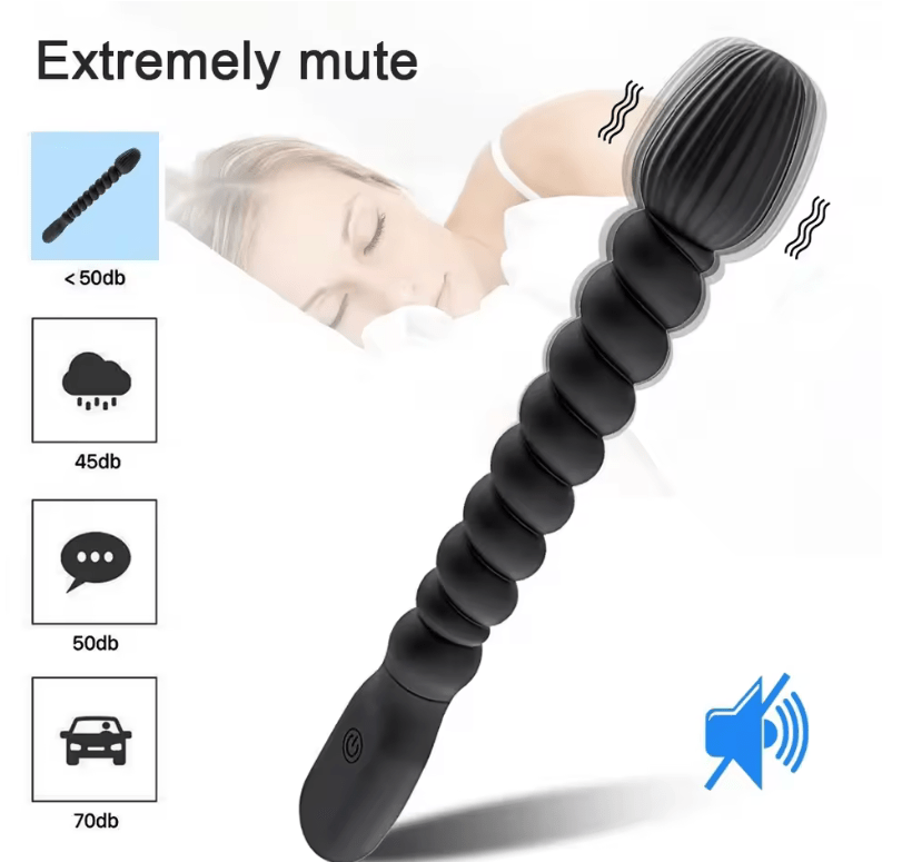 Vibrating Anal Prostate Massager for Men – Butt Plug Anal Ball Toy for Male & Female – Silicone Gay Masturbator – Powerful Vibrations Adult Sex Toy