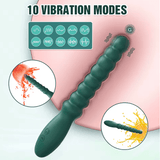 Vibrating Anal Prostate Massager for Men – Butt Plug Anal Ball Toy for Male & Female – Silicone Gay Masturbator – Powerful Vibrations Adult Sex Toy