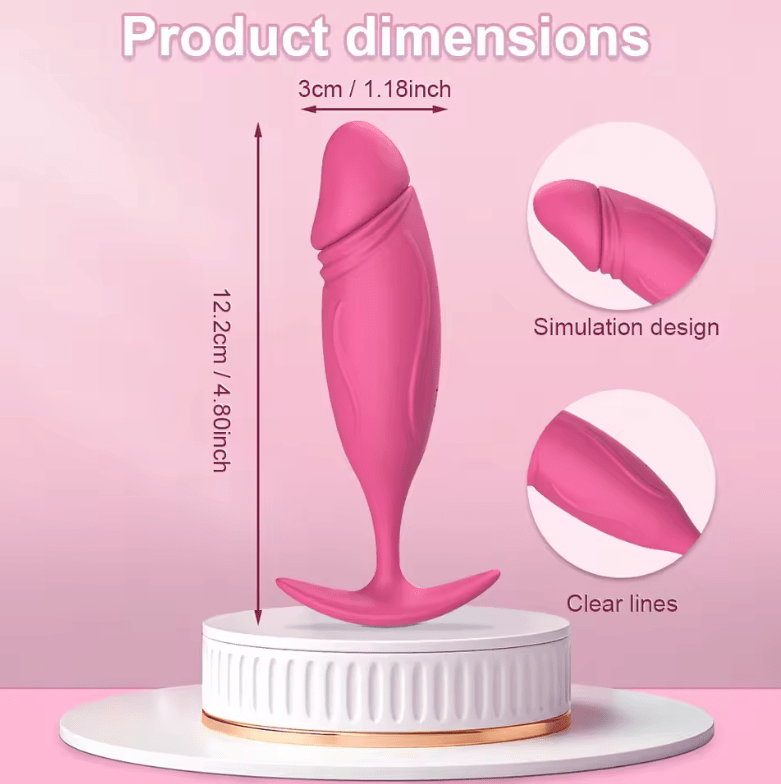 Remote Control Anal Vibrator – Wireless Butt Plug Massager for Women & Men – G-Spot & Prostate Massage Dildo – Silicone Adult Sex Toy for Male & Gay Couples