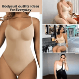 Women’s Backless Bodysuit – Seamless Thong Shapewear with Open Crotch & Low Back – Sexy Spandex Full Body Shaper Lingerie