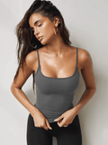2025 Women’s Knitted Two-Piece Outfit – Slim Fit Crop Vest Top with Matching Suspender Bottoms – Summer Casual Lounge Set