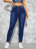 2025 Fall Women’s High Waist Skinny Jeans – Slim Fit Stretch Pencil Denim Pants – Casual Fashion Trousers
