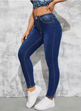 2025 Fall Women’s High Waist Skinny Jeans – Slim Fit Stretch Pencil Denim Pants – Casual Fashion Trousers