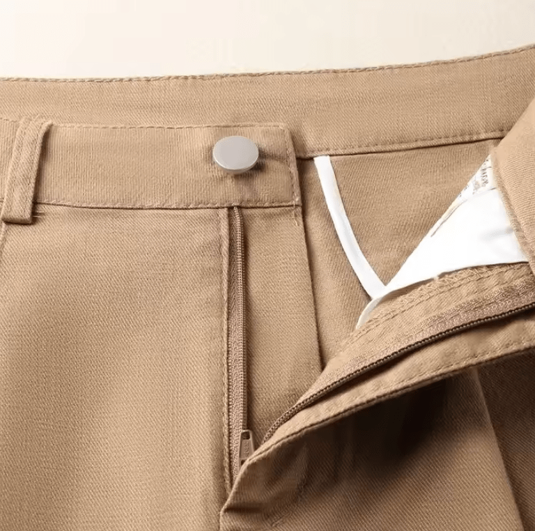 Women’s High Waisted Cotton Shorts – Summer 2025 Office Lady Style with Belt – Solid Color Korean Fashion Straight Short Pants