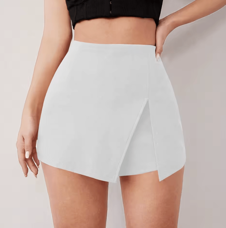 Mia Muse Women’s High Waist Slim Fit Layered Shorts – Solid Color Daily Basics for Spring & Summer