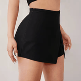 Mia Muse Women’s High Waist Slim Fit Layered Shorts – Solid Color Daily Basics for Spring & Summer