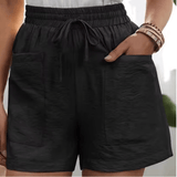 Women’s Oversized High Waist Shorts – Casual Solid Wide Leg Straight Fit with Big Pockets – Fashion Loose Summer Trousers