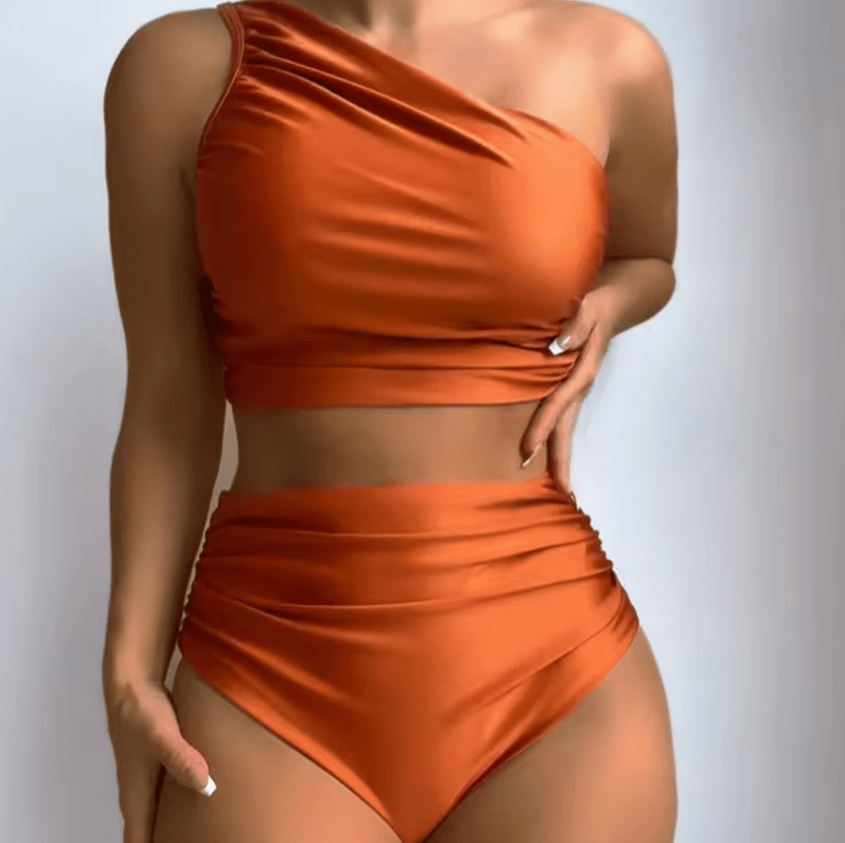 2025 Sexy High-Waisted Bikini Set for Women – Push-Up Two-Piece Swimsuit – Tummy Control Bathing Suit – Trendy Swimwear for Beach & Pool