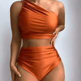 2025 Sexy High-Waisted Bikini Set for Women – Push-Up Two-Piece Swimsuit – Tummy Control Bathing Suit – Trendy Swimwear for Beach & Pool