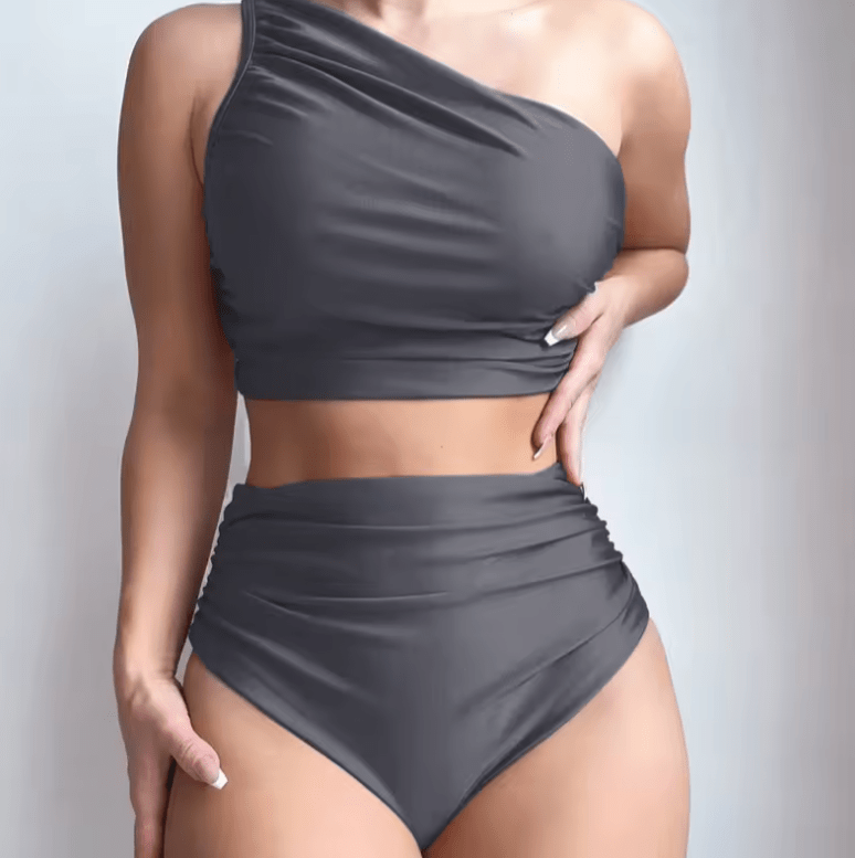2025 Sexy High-Waisted Bikini Set for Women – Push-Up Two-Piece Swimsuit – Tummy Control Bathing Suit – Trendy Swimwear for Beach & Pool