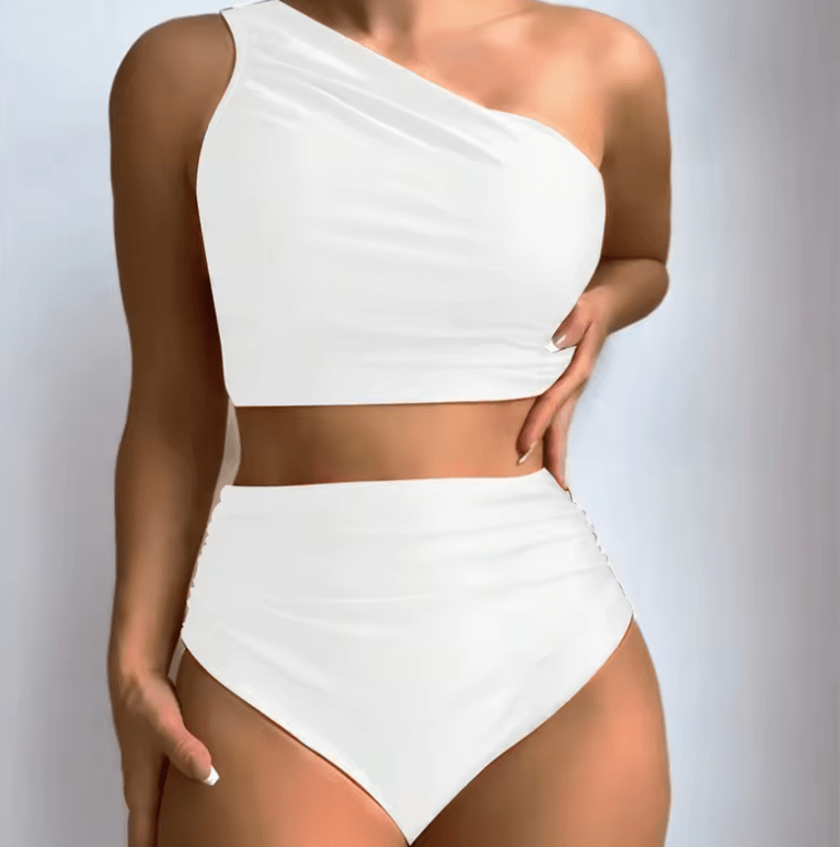 2025 Sexy High-Waisted Bikini Set for Women – Push-Up Two-Piece Swimsuit – Tummy Control Bathing Suit – Trendy Swimwear for Beach & Pool