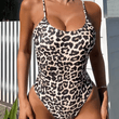 2025 Leopard Print One-Piece Swimsuit for Women – Sexy Backless Swimwear – Big Exposure Monokini Bathing Suit – Casual & Comfortable Beachwear