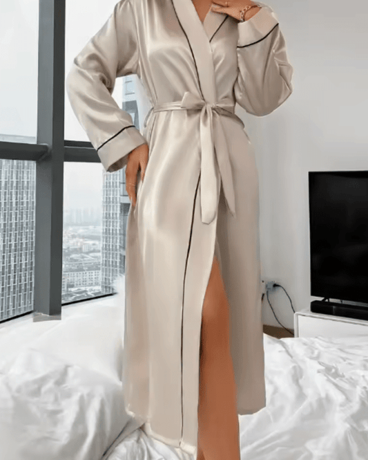 Sexy Women’s Satin Bathrobe Set – Silk Imitation Nightgown & Pajamas – Elegant Loungewear for Women, Soft & Lightweight Sleepwear for Romantic Nights & Everyday Comfort