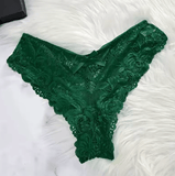 2-Piece Lace Nightgown Set for Women – Green Transparent Split Nightdress with V-Neck Bra & Panty – Sexy Homewear Nighttime Pajamas