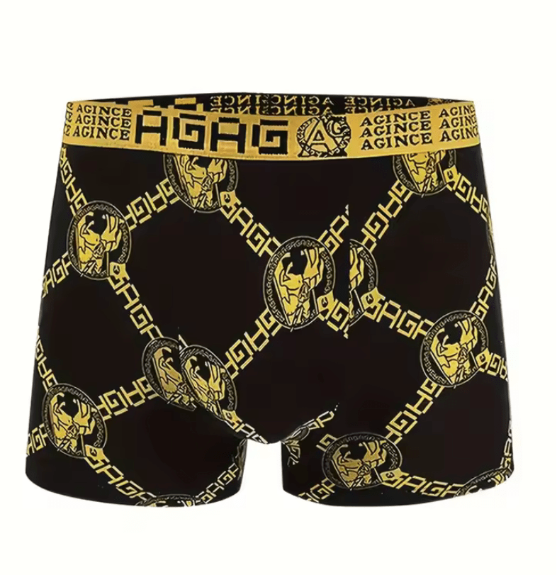 8-Pack Men’s Boxer Shorts – Antibacterial Breathable Printed Underwear – Lightweight Flat-Corner Briefs with Comfort Fit