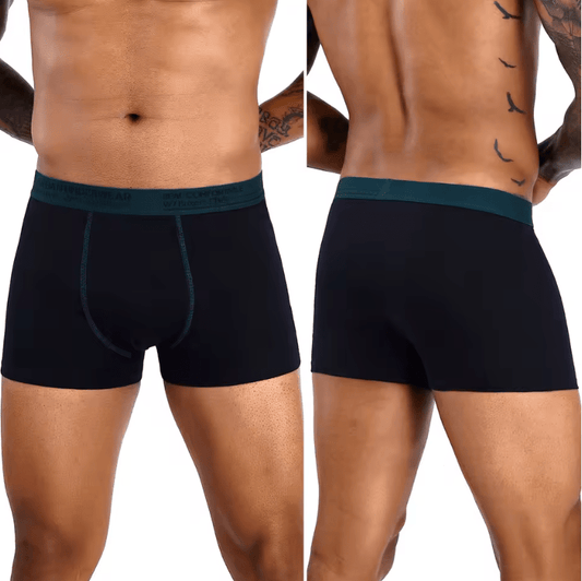 6-Pack Men’s Cotton Boxer Briefs – Breathable Underwear Set with Soft Waistband – Comfortable Luxury Underpants for Men