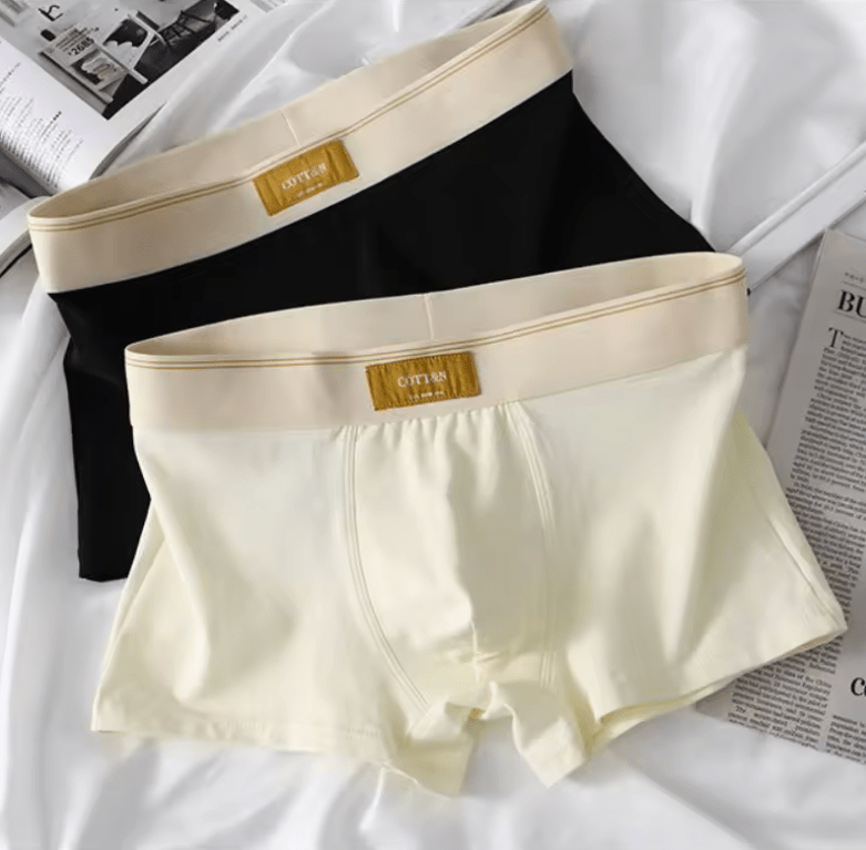 2-Pack Men’s Cotton Boxer Briefs – Breathable Underwear with U-Convex Pouch – Soft Sports-Style Boxer Shorts for Men