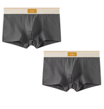 2-Pack Men’s Cotton Boxer Briefs – Breathable Underwear with U-Convex Pouch – Soft Sports-Style Boxer Shorts for Men