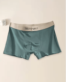 4-Pack Men’s Cotton Underwear – Mid-Waist Breathable Boxer Briefs with Letter Print – Comfortable Loose Fit Panties