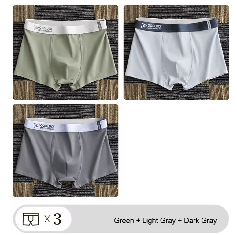 3-Pack Men’s Underwear Boxer Briefs – Cotton Boxers for Man, Sexy Male Panties, Breathable Shorts Slip, Comfortable Underpants & Briefs
