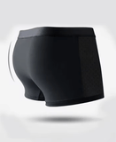 4-Pack Men’s Ice Silk Boxer Shorts – Summer Mesh Breathable Underwear, Ultra-Thin Four-Corner Underpants (M–3XL, 2025 Hot Sale)