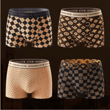 3-Pack Fashion Men’s Square-Cut Underwear – Sporty Boxer Briefs for Men, Large Size, Comfortable Gift Shorts