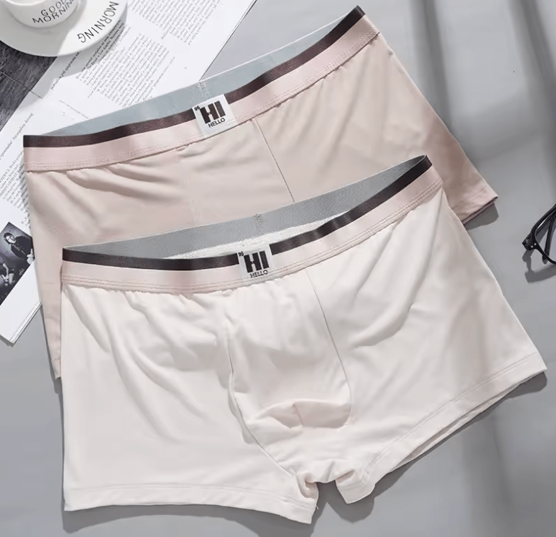 Men’s Korean Style Boxer Briefs – Solid Color Sexy Lingerie Underwear, Intimate Panties & Shorts for Men