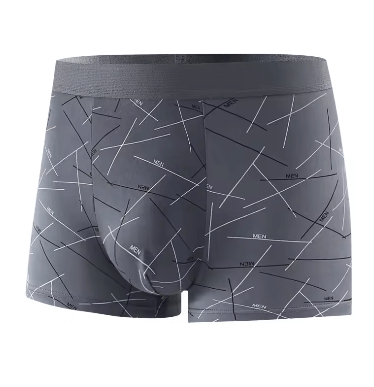 4-Pack Men’s Summer Boxer Briefs – Ultra-Thin, Cool & Breathable Underwear with Elastic Fabric, Lightweight Panties in Gift Bag