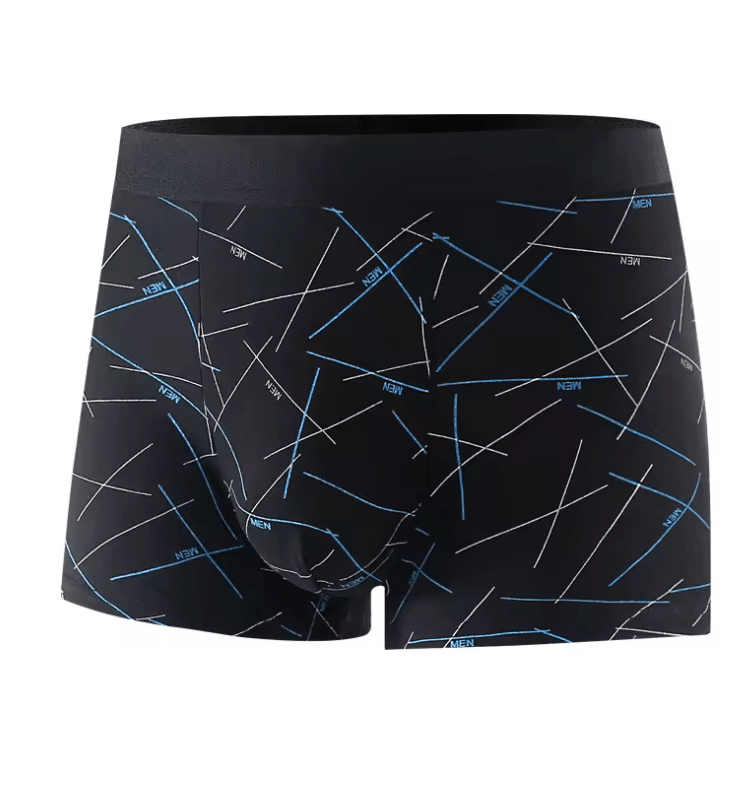 4-Pack Men’s Summer Boxer Briefs – Ultra-Thin, Cool & Breathable Underwear with Elastic Fabric, Lightweight Panties in Gift Bag