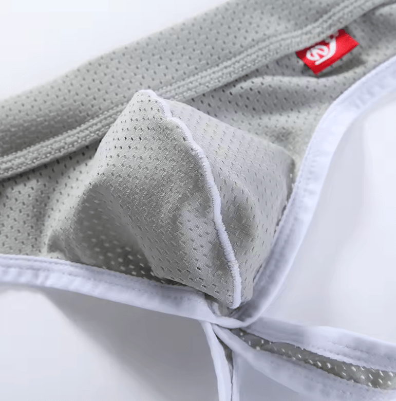 Men’s Sexy Mesh Jockstrap Underwear – Breathable Backless Bikini Thong for Gay Men