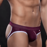 Men’s Sexy Mesh Jockstrap Underwear – Breathable Backless Bikini Thong for Gay Men