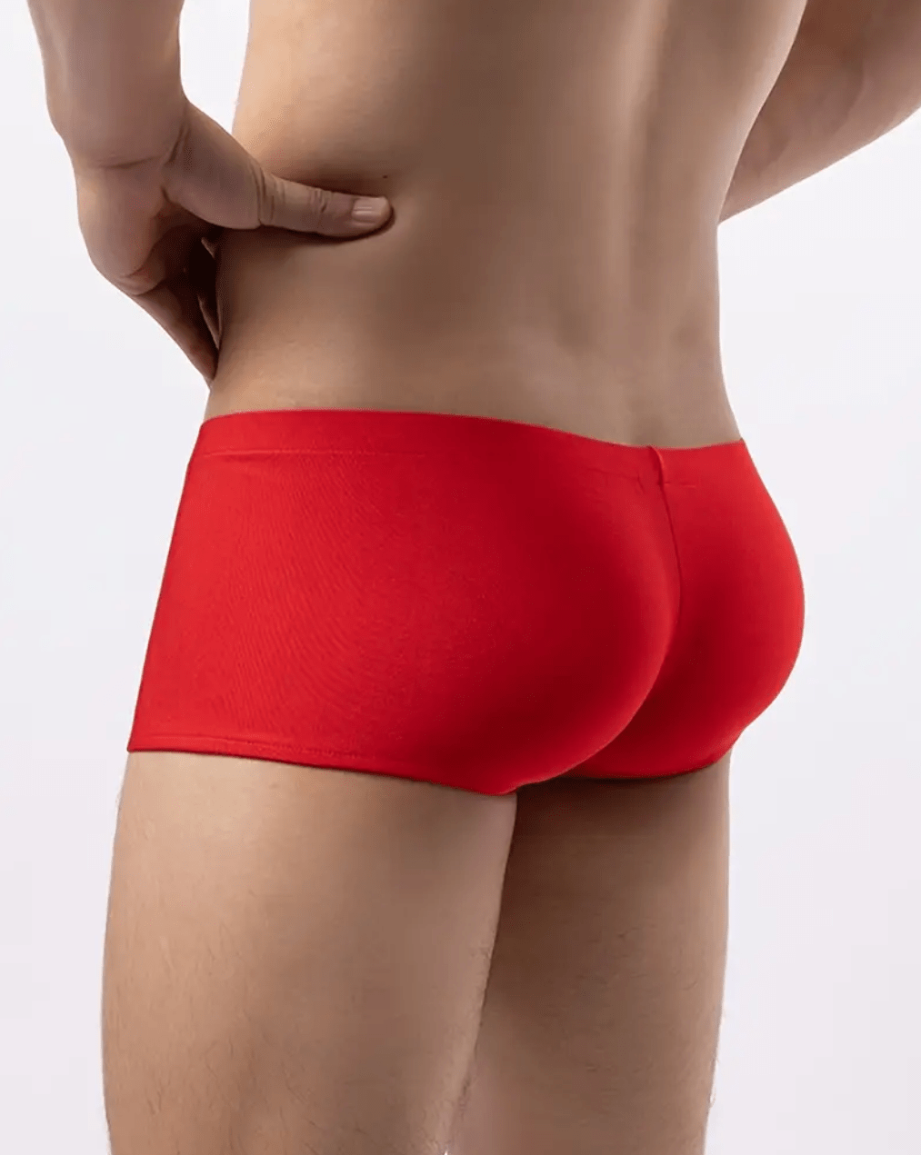 Men’s Boxer Shorts – Solid Polyester Zip-Up Underwear with U Convex Pouch, Low-Rise Breathable Panties, Sexy Hombre Cueca Calzoncillo Underpants