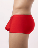 Men’s Boxer Shorts – Solid Polyester Zip-Up Underwear with U Convex Pouch, Low-Rise Breathable Panties, Sexy Hombre Cueca Calzoncillo Underpants