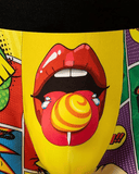 Men’s Fun Lip & Graffiti Boxer Shorts – Comfortable Cartoon Duck Underwear