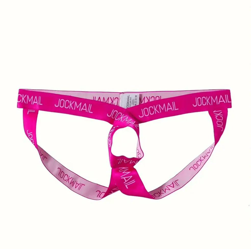 Men’s Sexy G-String Briefs – Crotchless Sissy Panties with Harness & Strap Design