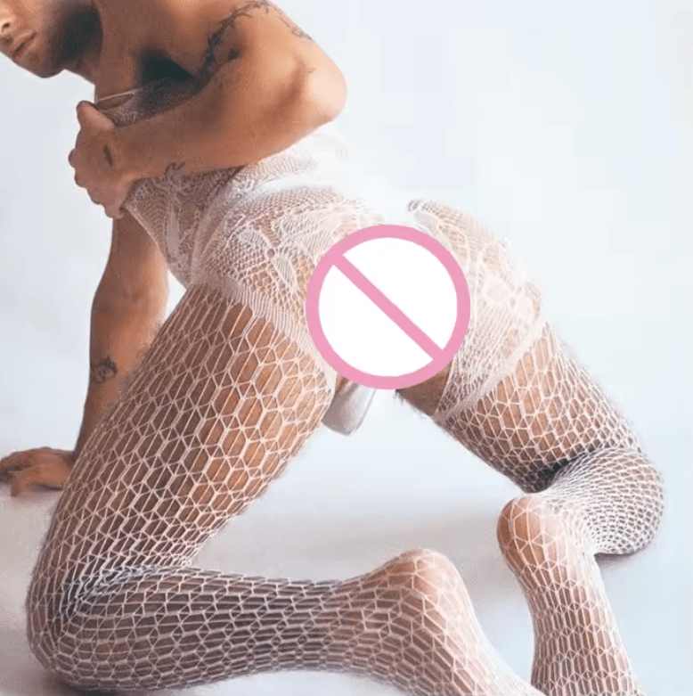 Hot Men’s Fishnet Bodystocking – Open Crotch Erotic Jumpsuit for Club Nightwear & Intimate Fun