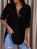 Women’s Oversized White Blouse – Long Sleeve Casual Shirt | Spring & Autumn Fashion Streetwear Top