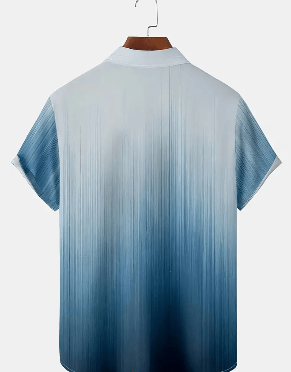 Men’s Digital Print Summer Shirt – HD Graphic Short Sleeve Stand Collar Cardigan – Trendy Casual Top for Streetwear & Travel