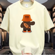 Men’s Cartoon Graphic T-Shirt – 100% Cotton Loose Fit Summer Tee, Casual Short Sleeve, Round Neck Comfortable Sports Top
