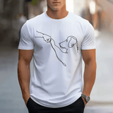 Men’s Funny Dog Print T-Shirt – Casual Sports Tee, Loose Fit Round Neck Short Sleeve, Plus Size 100–6XL, Breathable Summer Top